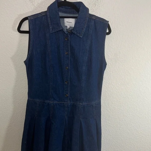 REFORMATION ARELLA DENIM MINI DRESS NWT size 4 10 12